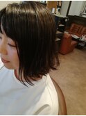 【小顔効果×デザインフロント】黒髪オシャレガーリーショート