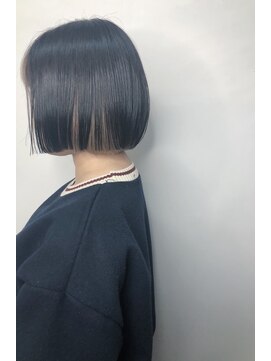 フロート 小阪店(float) インナーカラー_マロンベージュ Aラインボブ かきあげ