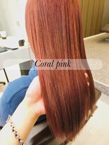 ダブルケーツー 総社店(wk-two)&nbsp;ブリーチ1回でできる！コーラルピンク☆