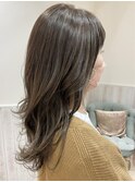 職場でもok 白髪ぼかしハイライト