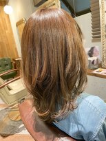 ムーン(moon)&nbsp;#チェリーブラウン #フェミニンロング #ダークアッシュ