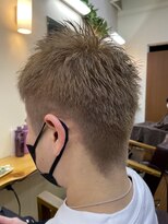 キャラシャローネ お台場(CharaChalone)&nbsp;メンズミルクティーベージュショート【メンズカット/お台場】