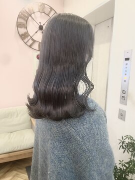 シュガー ヘアアンドネイル 仙台(SUGAR) 大人可愛いふんわりカール髪質改善カラー透明感ラテカラー