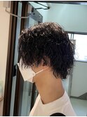 波巻きパーマ