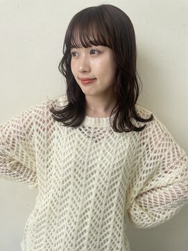 ミニヨン バイ ハピネス 高の原店(mignon by Happiness) 顔まわりカット　サイドバング　艶カラー　奈良