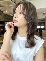 ビュートリアム 南青山(BEAUTRIUM)&nbsp;顔周りレイヤー イルミナカラー チョコレートブラウン30代40代