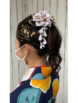 シュク 高円寺(SYUK) kanna【高円寺 中野】ポニーテールアレンジ/成人式/卒業式
