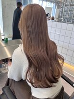 サンクプロジェクト(cinq PROJECT) 韓国風ミルクティーグレージュカラーベージュブラウンカラー