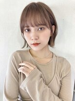 リコバイアフロート(riko by afloat)&nbsp;ボブ/ショートボブ/フレンチガーリー/ベージュ[stylist竹田]