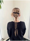 編みおろしヘアセット