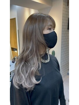 ヴァイス 新宿店(VAICE) シールエクステでハイライトカラー［新宿/レイヤーカット/前髪］