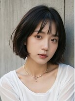 アンドヘアサロン(AND hair salon)&nbsp;丸みボブ/内巻きボブ/暗髪カラー/暗めカラー/ダークアッシュ