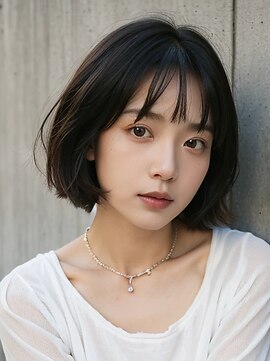 アンドヘアサロン(AND hair salon) 丸みボブ/内巻きボブ/暗髪カラー/暗めカラー/ダークアッシュ