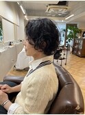 癖毛を活かしたショートスタイル