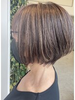 アルファ(Hair Salon alpha) 【大人可愛い】ハイライト×イヤリングカラー　シアーベージュ