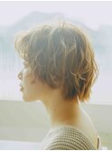 ゆるふわショートパーマ20代/30代/40代/50代/庭瀬