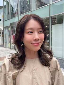 ディフィーノ 青山(DIFINO) 【DIFINO 青山】顔周りレイヤーカット/似合わせ/ダークブラウン