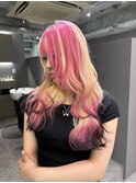 くびれヘア/アプリコットオレンジ/夏のヘアアレンジ/名古屋