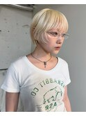 抜きっぱなしブロンド.金髪.ショート.ケアブリーチ