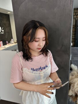 ガルボヘアー 桟橋店(garbo hair) フェイスフレーミングハイトーンインナー