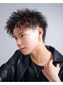 スパイキーアップバング
