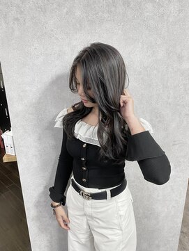 グレージュハイライト+レイヤー