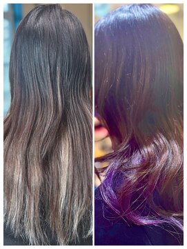 艶々、修復。メテオ髪質改善カラー