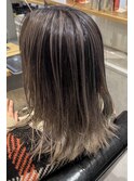 【全頭ブリーチ続けたい方向け】全頭ブリーチバレイヤージュ