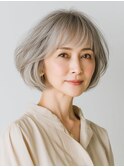 クラゲヘアー/小顔/ココアベージュ/オリーブグレー/川西