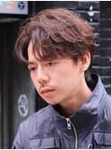 渋谷メンズパーマニュアンスパーマフェザーパーマセンターパート