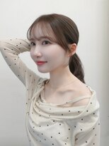 ガーランドウメダ(Garland umeda)&nbsp;オリーブベージュカラー、顔周りカット　担当　垣内　6847