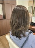 透明感グレージュレイヤー