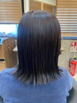 ヘアリゾート粋 トゥジュ 池袋東口店(tujuh)&nbsp;切りっぱなしミディ/くびれヘア/艶髪
