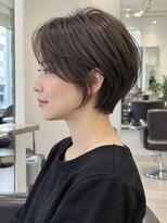 モト 船橋(moto)&nbsp;大人の丸みショート×ブラウンカラー