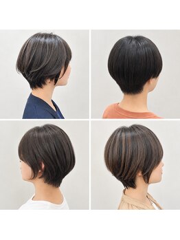 Le'a hair salon【10/13 NEW OPEN（予定）】 の写真/骨格やクセを見極めた繊細なカット技術で、どこから見ても美しいシルエットのショート・ボブを叶えます◎