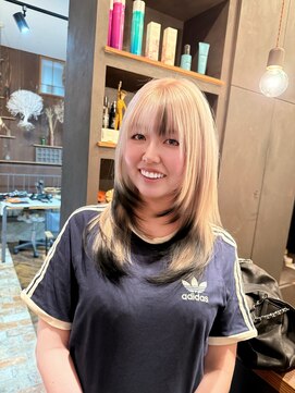 ベランダ(veranda) レイヤーカット・エンドカラーブラック