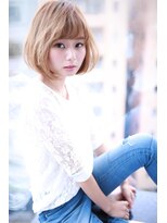 大人　かわいい　ハイトーン　小顔　ボブ【Cloud zero】