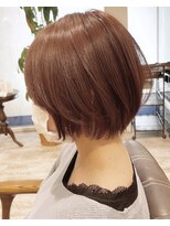 ラボヌールヘアーノーブル 新越谷店(La Bonheur hair noble) ピンクブラウン×ショートボブ