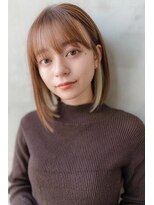 メゾンバイハバナ(maison by HAVANA)&nbsp;大人かわいいインナーカラーグレージュミディアムボブ