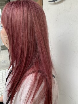 ヘアーゾーン ハチマルハチ 登戸駅前店(Hair Zone 808) ピンクカラー