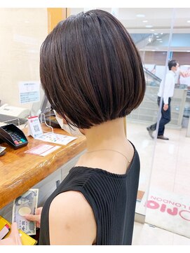 モリオ フロム ロンドン サッポロファクトリー店(morio FROM LONDON) 【morio札幌】札幌ボブ　大人かわいい黒髪ミニボブ