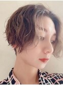 大人可愛い/黒髪前下がりショートボブ丸みショート◎/抜け感ヘア