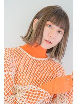 ガリカ(Gallica kinshicho)&nbsp;切りっぱなしボブ/ミニボブ インナーカラー/イヤリングカラー