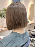 ナチュラルボブショートミニボブダブルカラーハイライトブリーチ