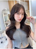 大人可愛い韓国ヘア レイヤーカット くびれヘア 銀座美容室#