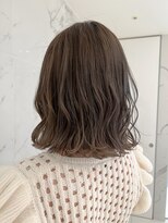 アヴァンスクロス あべのルシアス店(AVANCE.CROSS)&nbsp;ナチュラルフォギーベージュ×切りっぱなしボブ