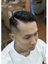 ニューつどい(HAIR SALON) 【三ツ境駅からバスで5分】7:3アイロンパーマスタイル　ライン有