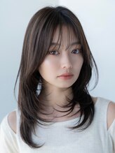 エースハバナ 渋谷(1 HAVANA) ☆韓国風レイヤーカットくびれレイヤーミディアム髪質改善艶髪