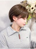  マッシュショート ハンサムショート 耳かけショート