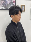 清潔感抜群ナチュラルセンターパート